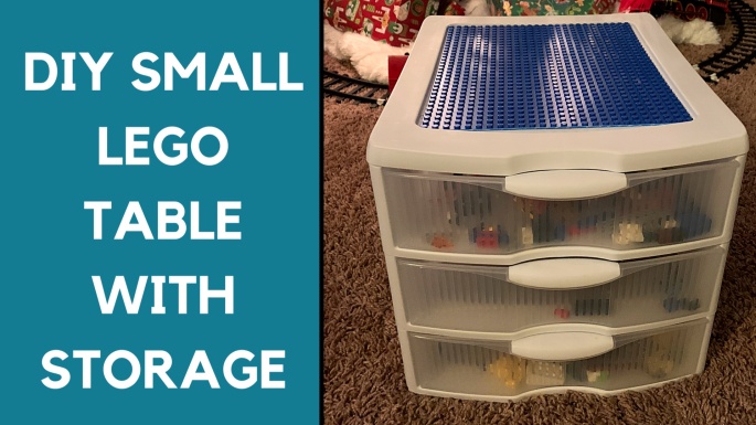 DIY Budget LEGO Table with storage drawers